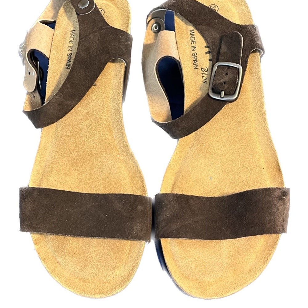 Sandals tan and brown worn once